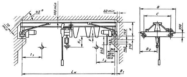 Кран-балка опорная по ГОСТу
