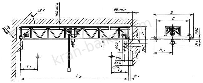 Кран мостовой опорный по ГОСТу